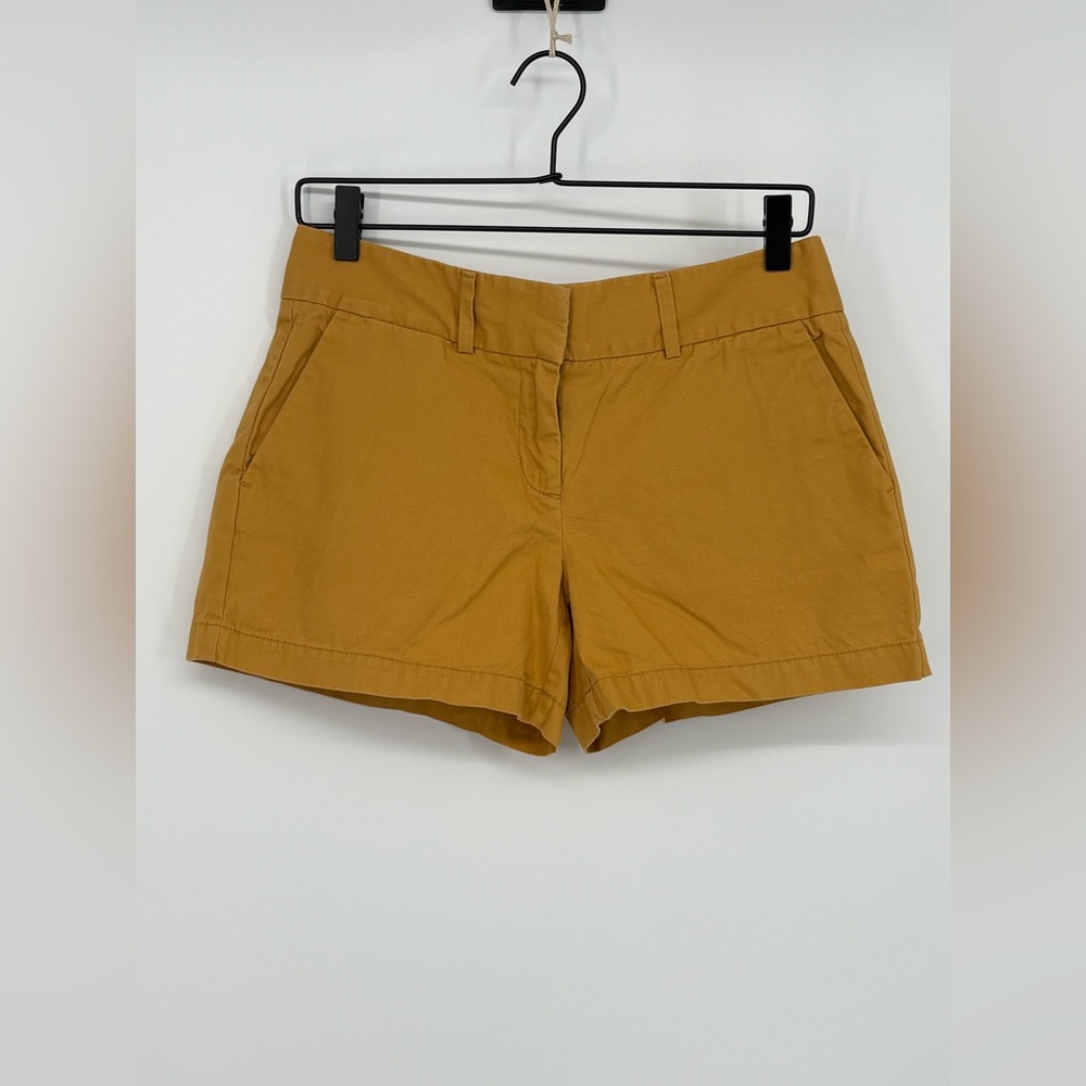 ANN TAYLOR LOFT Shorts Mustard Yellow 100% Cotton Women’s 2